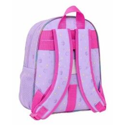 Unicorn Academy|Mochila Escolar Unicorn Academy Lilás 28 x 34 x 10 cm