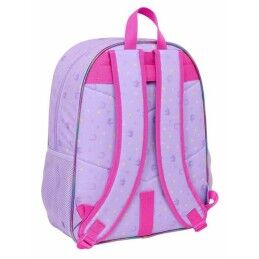 Unicorn Academy|Mochila Escolar Unicorn Academy Lilás 33 x 42 x 14 cm