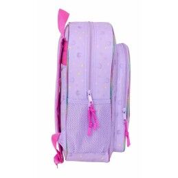 Unicorn Academy|Mochila Escolar Unicorn Academy Lilás 32 x 38 x 12 cm