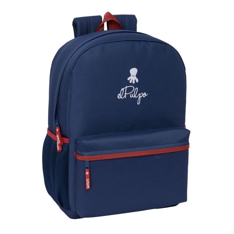 El Pulpo|Mochila Escolar El Pulpo Azul Marinho 32 x 43 x 14 cm El Pulpo|Mochila Escolar El Pulpo Azul Marinho 32 x 43 x 14 cm