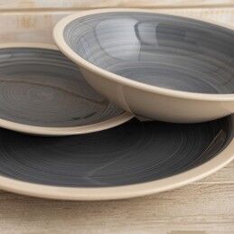 Quid|Louça Quid Baltic Cinzento Cerâmica 18 Peças