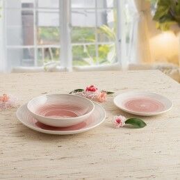 Quid|Louça Quid Velvet Cor de Rosa Cerâmica 18 Peças
