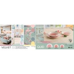 Quid|Louça Quid Velvet Cor de Rosa Cerâmica 18 Peças