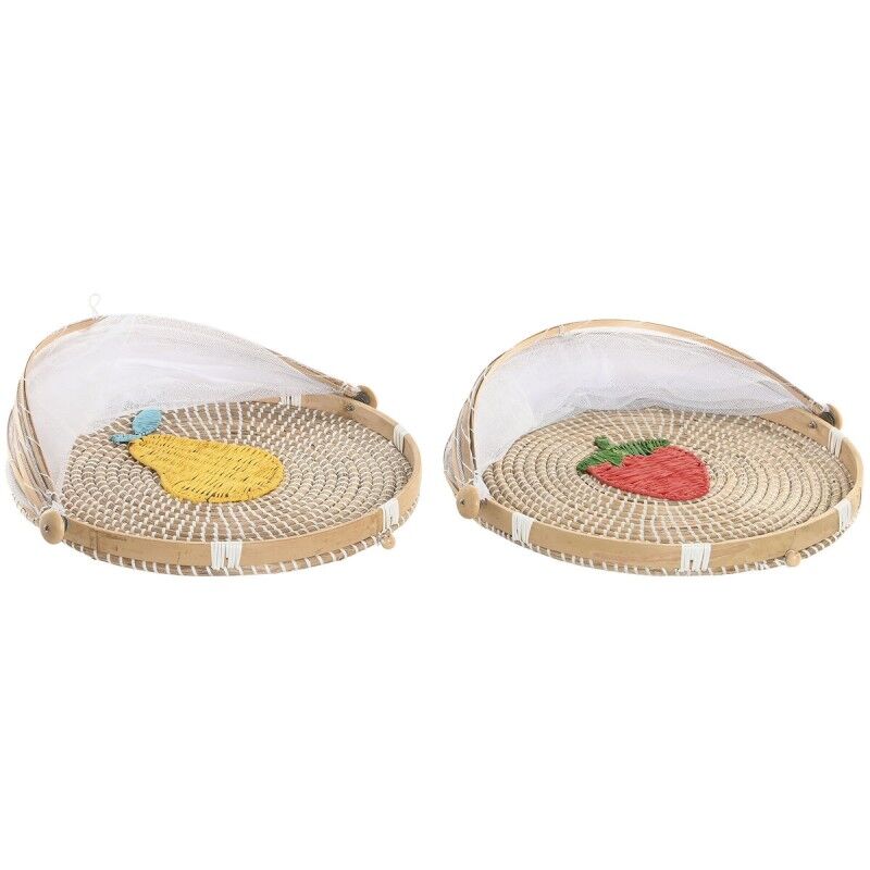 Home ESPRIT|Tampa para pratos Home ESPRIT Fibra natural 40 x 40 x 24 cm