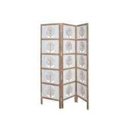 Home ESPRIT|Biombo Home ESPRIT Branco Natural Madeira de mangueira Madeira MDF 153 X 2,3 X 182 CM