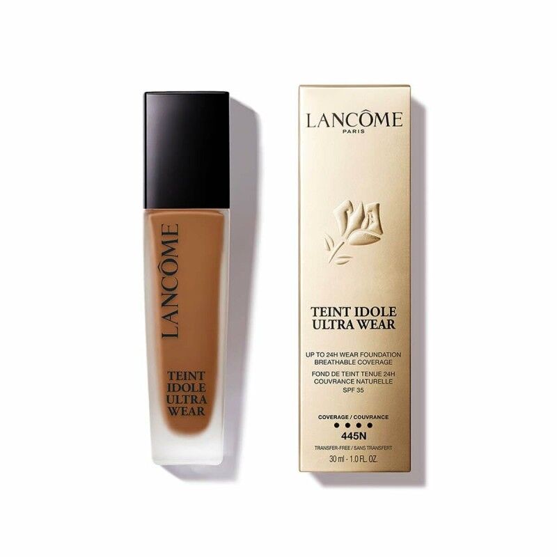 Lancôme|Base de Maquilhagem Fluida Lancôme Teint Idole Ultra Wear N Nº 445N Spf 35 30 ml Lancôme|Base de Maquilhagem Fluida Lancôme Teint Idole Ultra Wear N Nº 445N Spf 35 30 ml