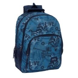 Benetton|Mochila Escolar Benetton Flag Azul Marinho 33 x 45 x 22 cm