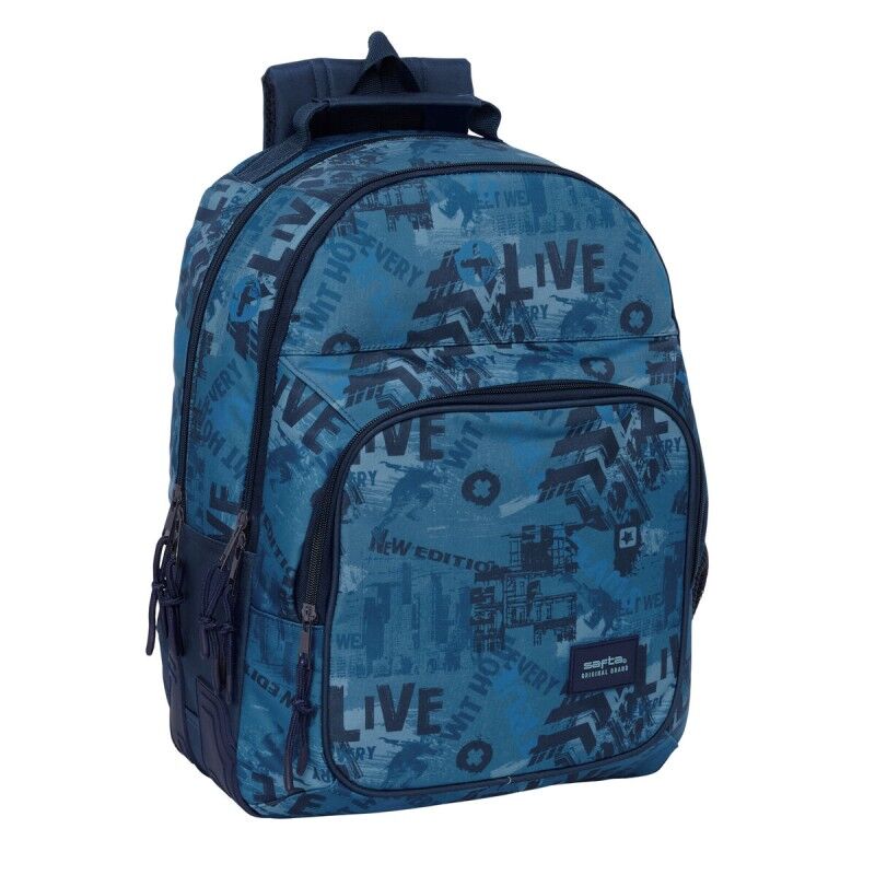 Safta|Mochila Escolar Safta New edition Azul Marinho 32 x 42 x 15 cm