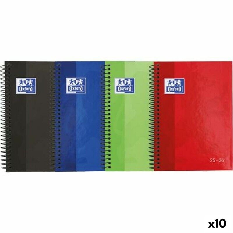 Oxford|Agenda Oxford SCHOOL 1/4 15 x 21 cm 2025-2026 (10 Unidades)