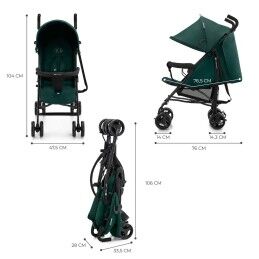 Kinderkraft|Carrinho de passeio para bebê Kinderkraft KSTIK000GRE0000 Verde 1 Peça