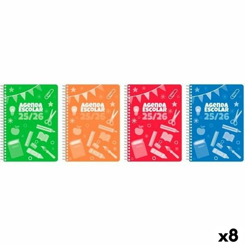 Didex|Agenda Didex A5 15 x 21 cm 2025-2026 (8 Unidades) Didex|Agenda Didex A5 15 x 21 cm 2025-2026 (8 Unidades)