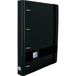 Oxford|Pasta com argolas Oxford LIVE&GO Preto A5+ (5 Unidades)