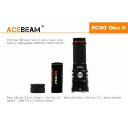 Acebeam|Lanterna Acebeam EC20 SFT-25R BLACK 2500 lm