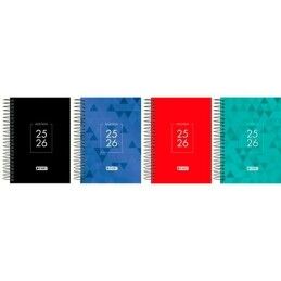 ENRI|Agenda ENRI IDENTITY 1/4 15 x 21 cm 2025-2026 (4 Unidades)
