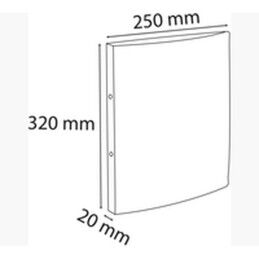 Exacompta|Pasta com argolas Exacompta Preto A4 (20 Unidades)