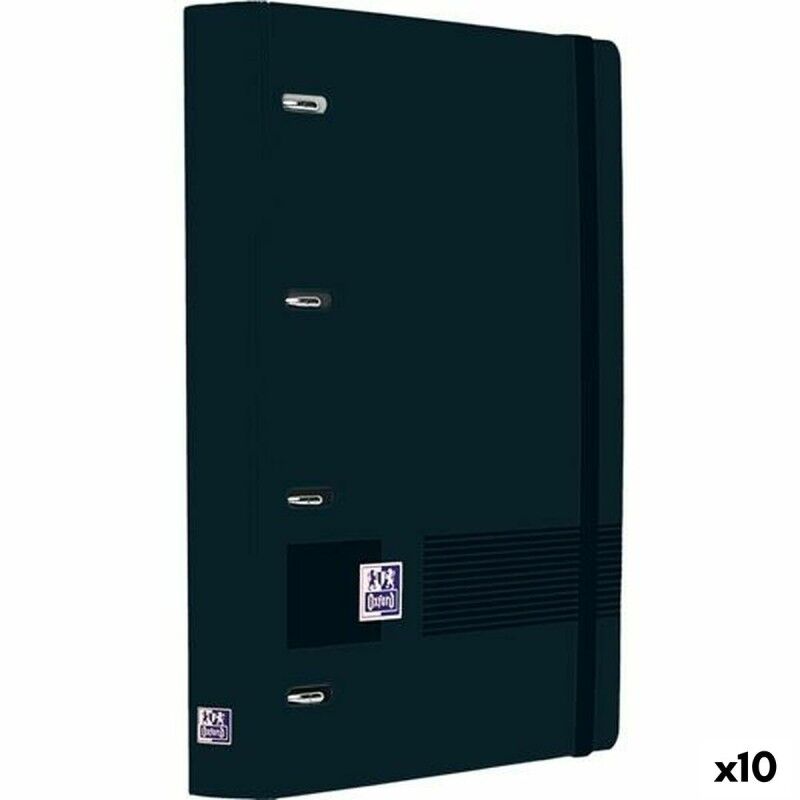 Oxford|Pasta com argolas Oxford LIVE&GO Preto A4+ (10 Unidades)