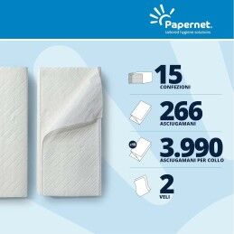 Papernet|Guardanapo de papel Papernet 409039 Branco