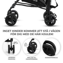 Kinderkraft|Carrinho de passeio para bebê Kinderkraft KSTIK000GRY0000 Cinzento 1 Peça