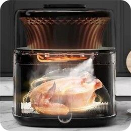 Prime3|Fritadeira de Ar Prime3 SAF51 Preto Prateado 1500 W 4,5 L