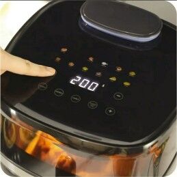 Prime3|Fritadeira de Ar Prime3 SAF51 Preto Prateado 1500 W 4,5 L