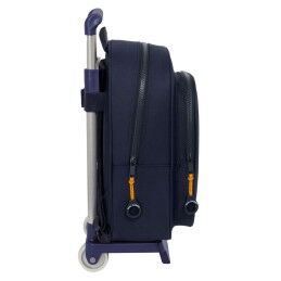 Real Madrid C.F.|Mochila Escolar com Rodas Real Madrid C.F. 2nd Kit 24/25 Azul Marinho 27 x 33 x 10 cm