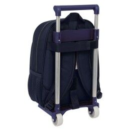 Real Madrid C.F.|Mochila Escolar com Rodas Real Madrid C.F. 2nd Kit 24/25 Azul Marinho 27 x 33 x 10 cm