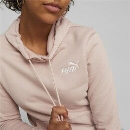 Puma|Polar com Capuz Mulher Puma Rosa Claro