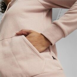 Puma|Polar com Capuz Mulher Puma Rosa Claro