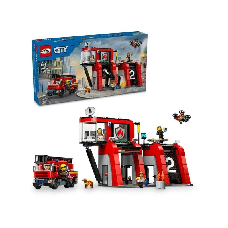 Lego|Playset Lego 60414 Fire station with Fire engine