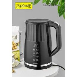 Feel Maestro|Chaleira Feel Maestro MR-074 Preto Ouro Cerâmico 1500 W 1,5 L