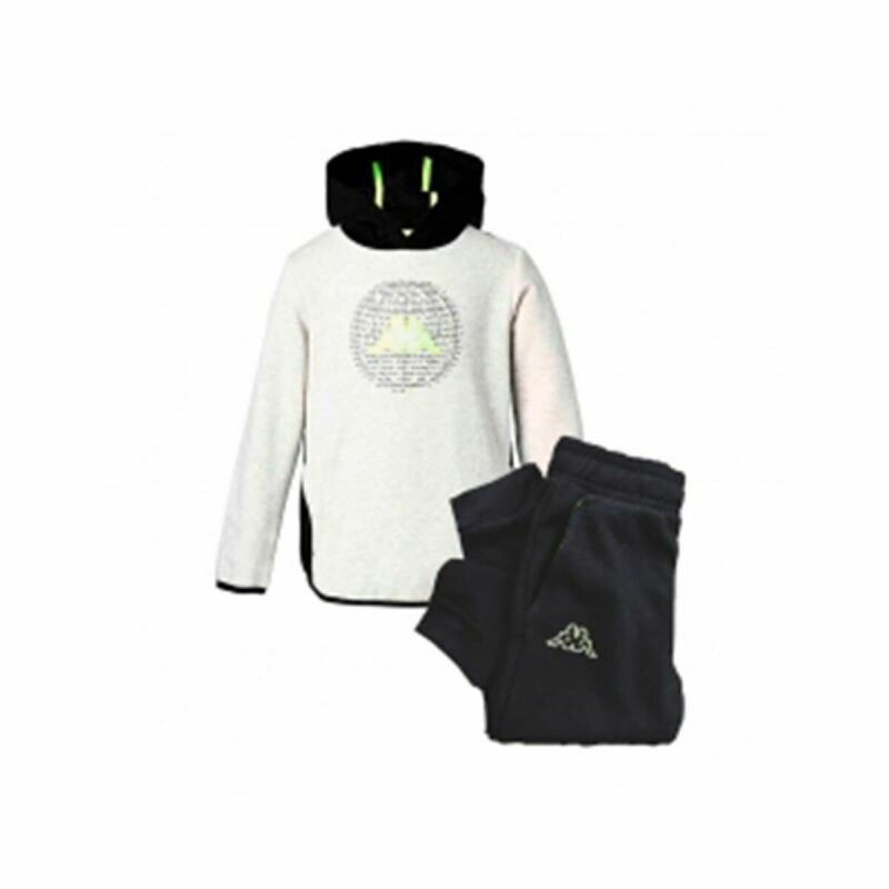 Kappa|Fato de Treino Infantil Kappa Benno Com capuz Preto Kappa|Fato de Treino Infantil Kappa Benno Com capuz Preto