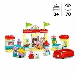 Lego|Jogo de Construção Lego 10434 Peppa Pig 70 piezas