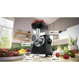 BOSCH|Picadora BOSCH MFWS650B Preto Prateado 500 W