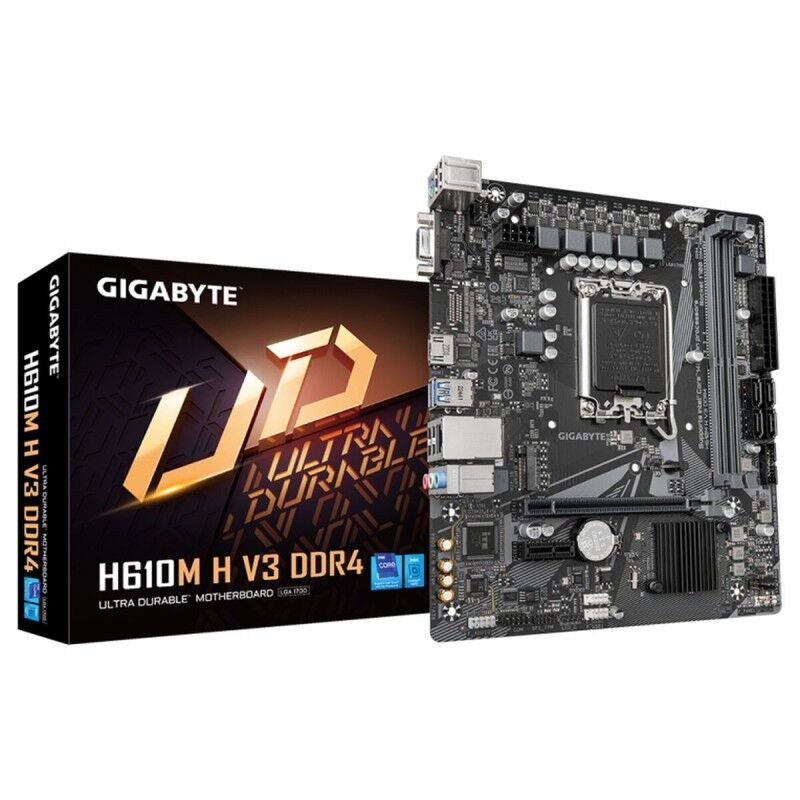 Gigabyte|Placa Mãe Gigabyte H610M H V3 DDR4 LGA 1700 INTEL H610 EXPRESS