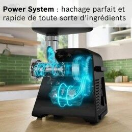 BOSCH|Picadora BOSCH MFWS660B Preto Metal Aço inoxidável Plástico 500 W