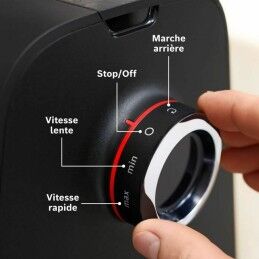 BOSCH|Picadora BOSCH MFWS660B Preto Metal Aço inoxidável Plástico 500 W