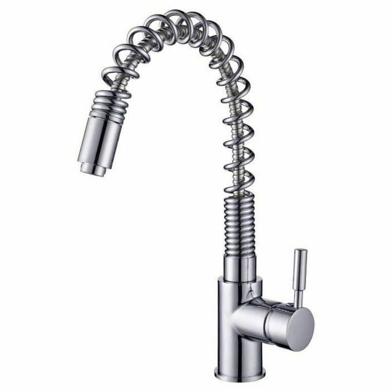 Rousseau|Torneira Monocomando Rousseau Cinzento Chrome Aço inoxidável Latão Rousseau|Torneira Monocomando Rousseau Cinzento Chrome Aço inoxidável Latão