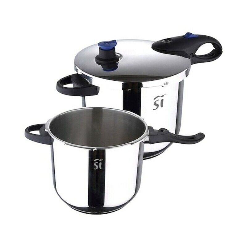 San Ignacio|Conjunto de Panelas Express San Ignacio Aço inoxidável 4 L 5,5 L Ø 22 cm San Ignacio|Conjunto de Panelas Express San Ignacio Aço inoxidável 4 L 5,5 L Ø 22 cm