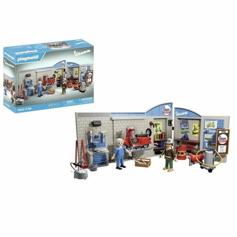 Playmobil|Playset Playmobil Vespa Retro Garage Playmobil|Playset Playmobil Vespa Retro Garage