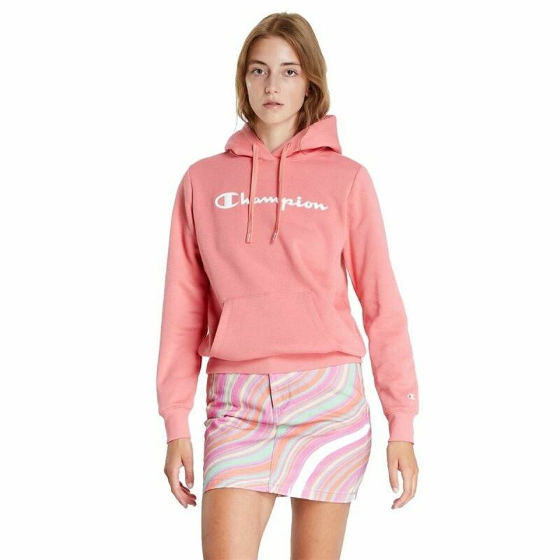 Champion|Polar com Capuz Mulher Champion Cor de Rosa Champion|Polar com Capuz Mulher Champion Cor de Rosa