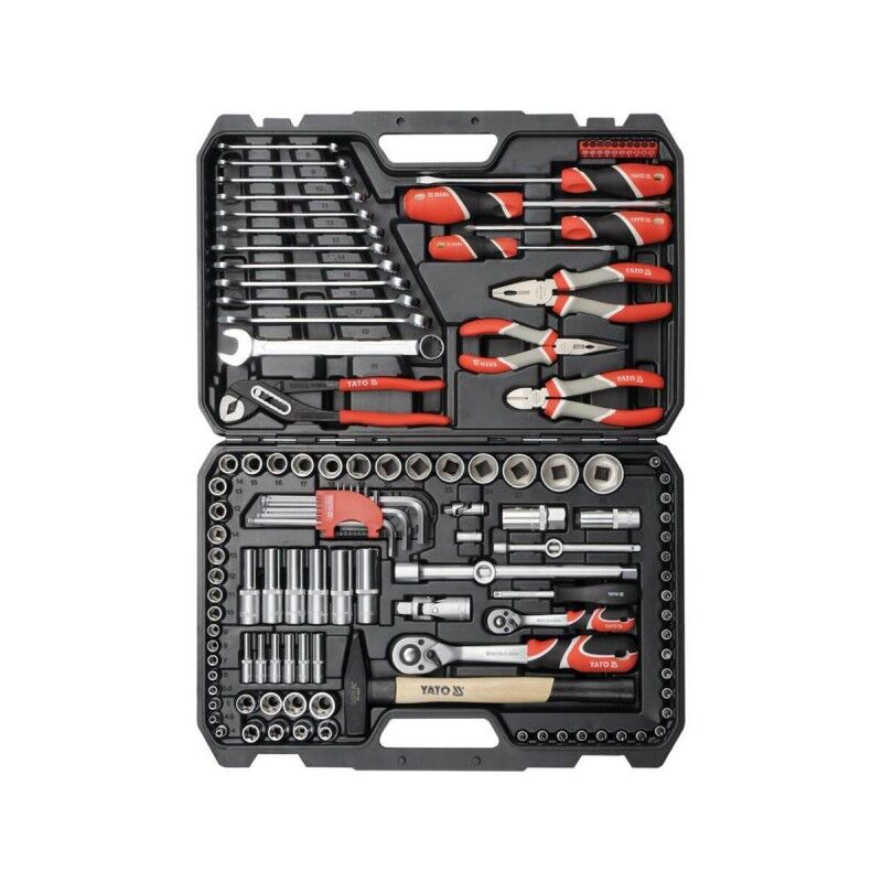 Yato|Caixa de Ferramentas Yato XXL 1/4-1/2" 122 Peças Yato|Caixa de Ferramentas Yato XXL 1/4-1/2" 122 Peças