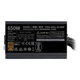 Cooler Master|Fonte de Alimentação Cooler Master MPE-6501-ACABW-3BEU ATX 650 W 80 Plus Bronze