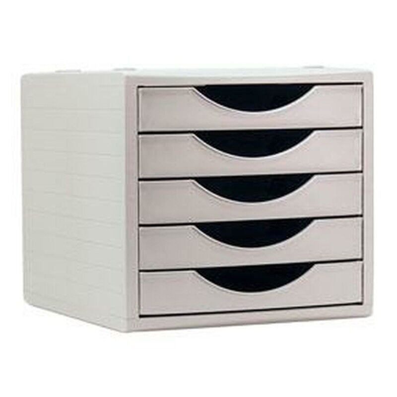 Archivo 2000|Arquivador modular Archivo 2000 ArchivoTec Serie 4000 5 gavetas Din A4 Cinzento 34 x 27 x 26 cm Archivo 2000|Arquivador modular Archivo 2000 ArchivoTec Serie 4000 5 gavetas Din A4 Cinzento 34 x 27 x 26 cm
