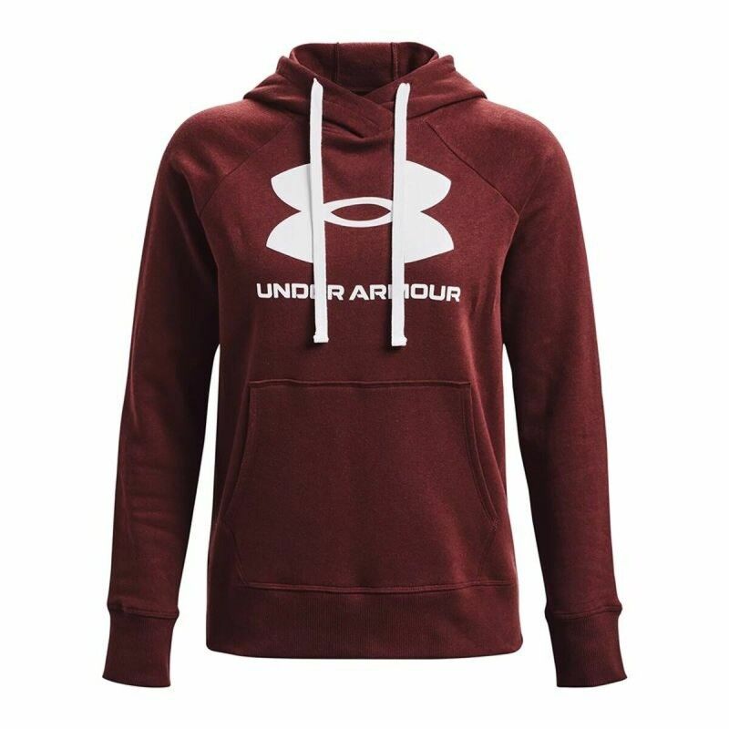 Under Armour|Polar com Capuz Mulher Under Armour Rival Fleece Grená Under Armour|Polar com Capuz Mulher Under Armour Rival Fleece Grená