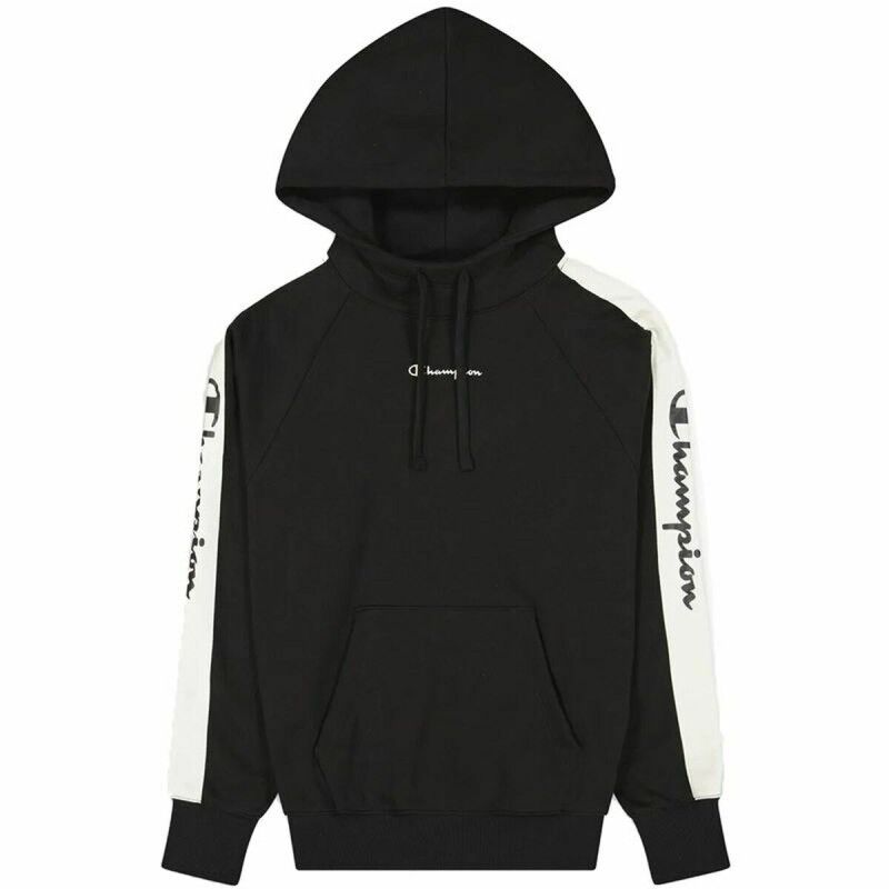 Champion|Polar com Capuz Mulher Champion Branco Preto Champion|Polar com Capuz Mulher Champion Branco Preto