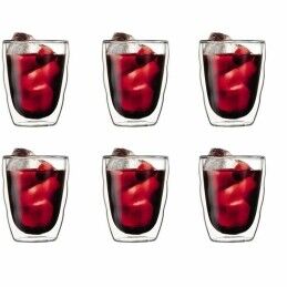 Home ESPRIT|Conjunto de Copos Home ESPRIT Turquesa Cristal 345 ml (6 Unidades)