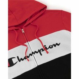 Champion|Fato de Treino para Adultos Champion Champion Full Zip Suit Preto Vermelho Homem