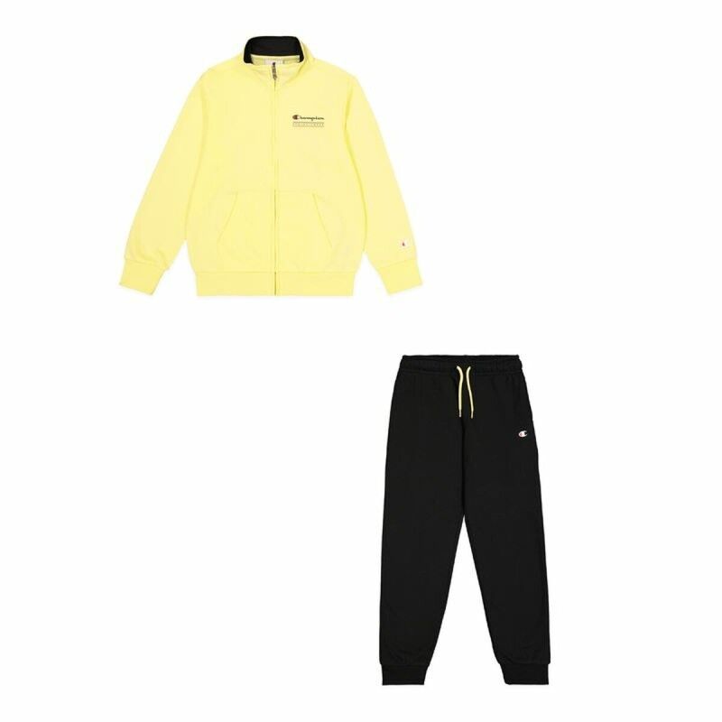 Champion|Fato de Treino Infantil Champion Champion Full Zip Suit Amarelo Preto Champion|Fato de Treino Infantil Champion Champion Full Zip Suit Amarelo Preto