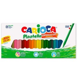 Ceras de cores Carioca Plastello Multicolor (54 Unidades)