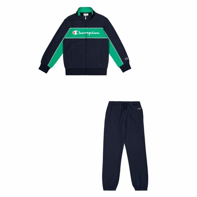 Champion|Fato de Treino Infantil Champion Full Zip Suit Azul escuro Azul Marinho Champion|Fato de Treino Infantil Champion Full Zip Suit Azul escuro Azul Marinho